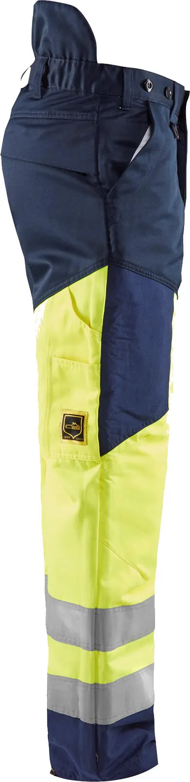 Blaklader zaagbroek 1920 high vis met striping
