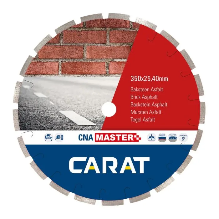 CARAT DIAMANTZAAG BAKSTEEN 450x25,40MM, CNA MASTER