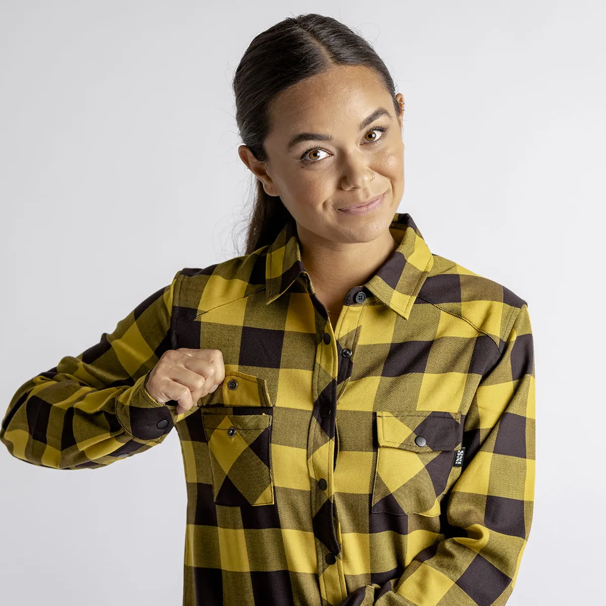 CARVE DIGGER WOMENS SHIRT  ACACIA / ZWART