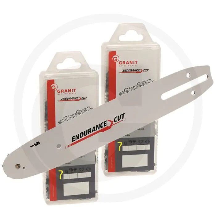 ENDURANCE CUT ZAAGKETTING + ZAAGBLAD 2+1 RONDE ZAAGTAND  LENGTE 38 CM