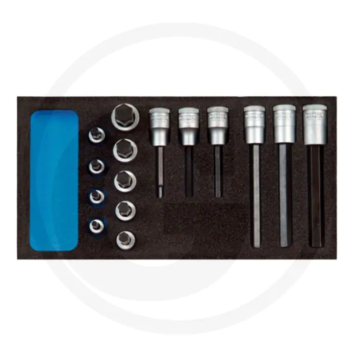Gedore gedore binnenzeskantdoppenset 1/2” ct-module 15-delig - sleutelmaten: 5-17 mm, lengtes: 90-140 mm