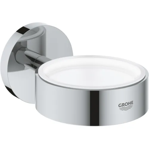 GROHE ESSENTIALS GLAS/ZEEPSCHAALHOUDER CHR.