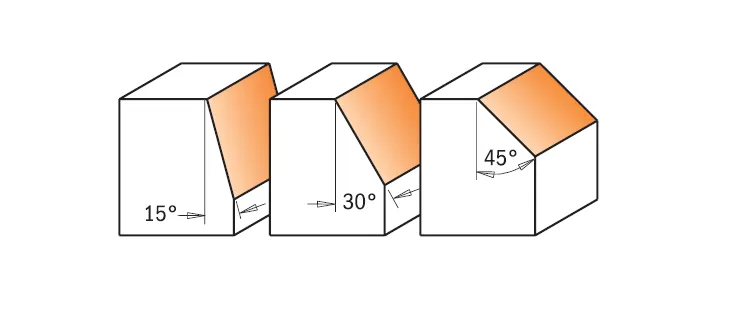Hm afkantfrees Ø 24 x 14/46 mm.  15º