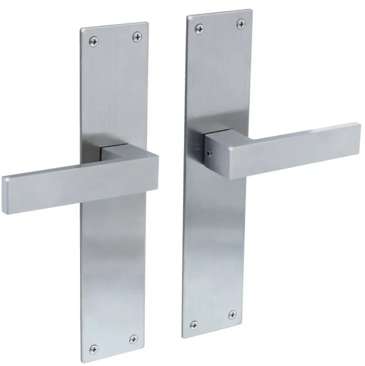 Intersteel deurkruk Amsterdam met renovatieschild blind RVS