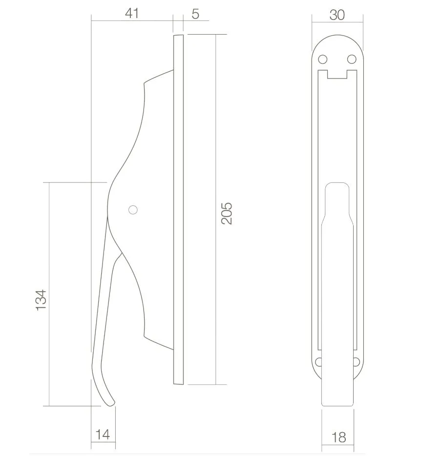 INTERSTEEL SET POMPESPAGNOLET INCLUSIEF STANGENSET 2X 1250MM NIKKEL MAT