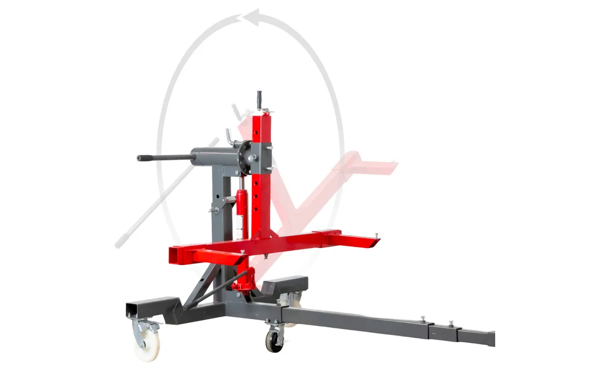 Kantelbrug carrosserie 360° 2 t mobiel wielen 200 mm MW Tools
