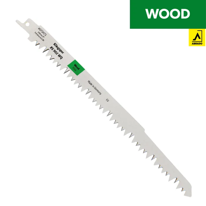 KLINGSPOR  RECIPROZAAGBLAD  RS 902 WQ  240 MM  HOUT