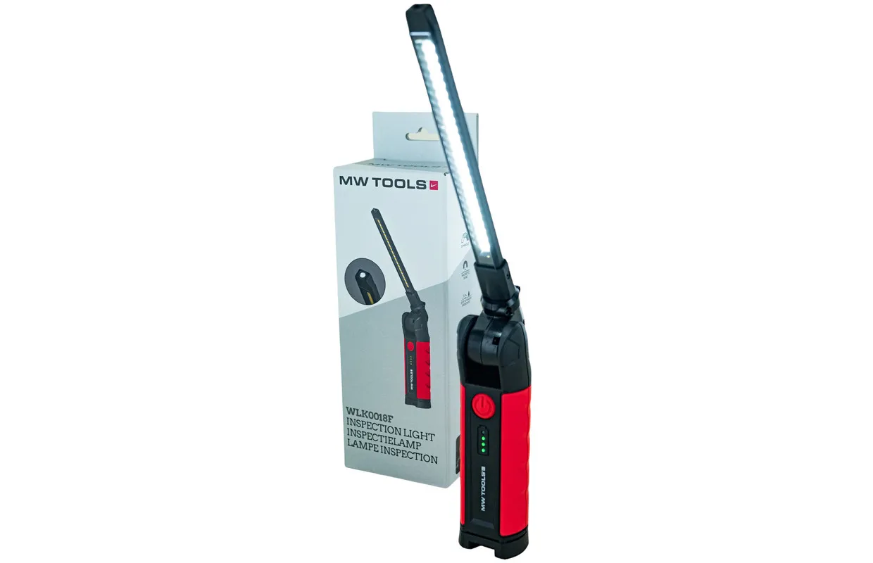 LED INSPECTIELAMP SLIM met toplicht 1000 + 200 lumen MW Tools
