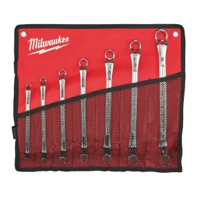 MILWAUKEE Doppel-Ringschlüssel, gekröpft SET 7-teilig