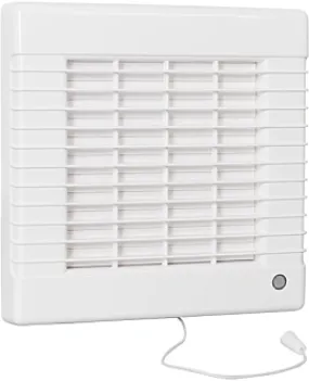 Nedco badkamer-/toiletventilator MAV 125 zelfsluitend+trekkoord