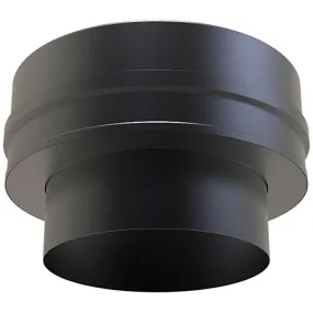 Nedco DW Aansluitstuk Vlak 80mm Zwart
