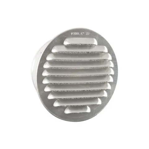 NEDCO SCHOEPENROOSTER 150MM  ROND  INCLUSIEF AANSLUITBUIS  ALUMINIUM
