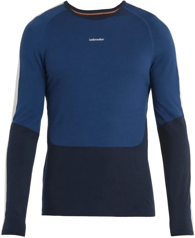 Ondershirt Icebreaker Men Merino 200 Sonebula LS Crewe Mid Navy Royal Navy Snow