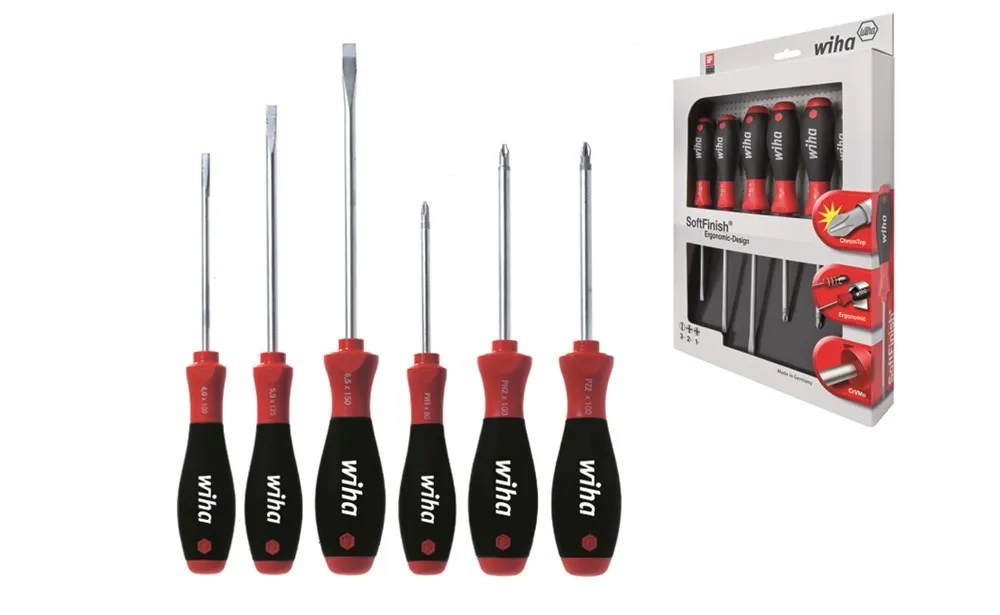 SCHROEVENDRAAIERSET PL+KR6 DELIG WIHA