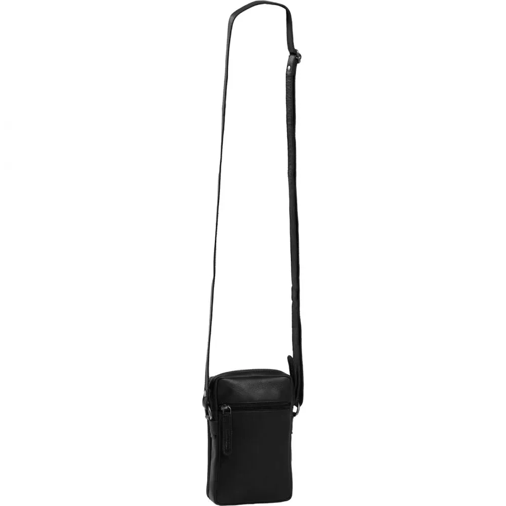 The Chesterfield Brand Hamilton Black Leather Phone bag