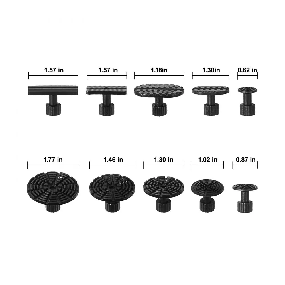 VEVOR 107DELIGE DEUKREPARATIESET ZUIGNAPLIFTER BRUGDEUKTREKKER 2IN1 GLIJDENDE HAMER 50 STUKS TREKLIPJES & 6 STUKS BRUGTRE