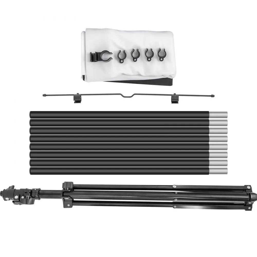 VEVOR BEAMER SCHERM PROJECTIESCHERM 16:9 4K HD PROJECTORSCHERM 200250 CM INSTELBAAR PROJECTOR SCREEN GEMAAKT VAN POLYESTER EN A