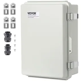 VEVOR elektrische aansluitdoos 430 x 330 x 180 mm, ABS-kunststof elektrische behuizingsdoos met scharnierend deksel, roestvrijst