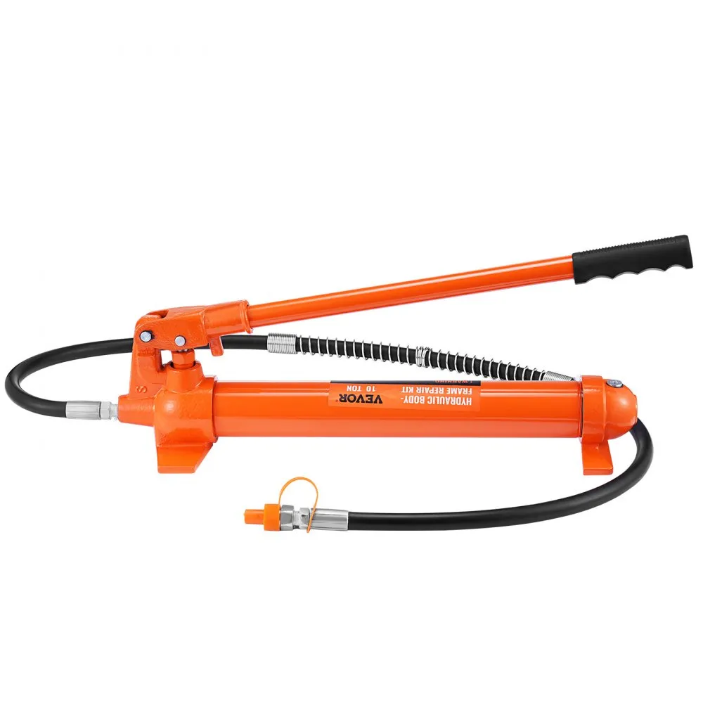 VEVOR Hydraulische Auto Jack Luchtpomp 10T Lucht Hydraulische Jack 135mm Slag Rood Inclusief 100/195/300/500mm Verlengstuk Elekt