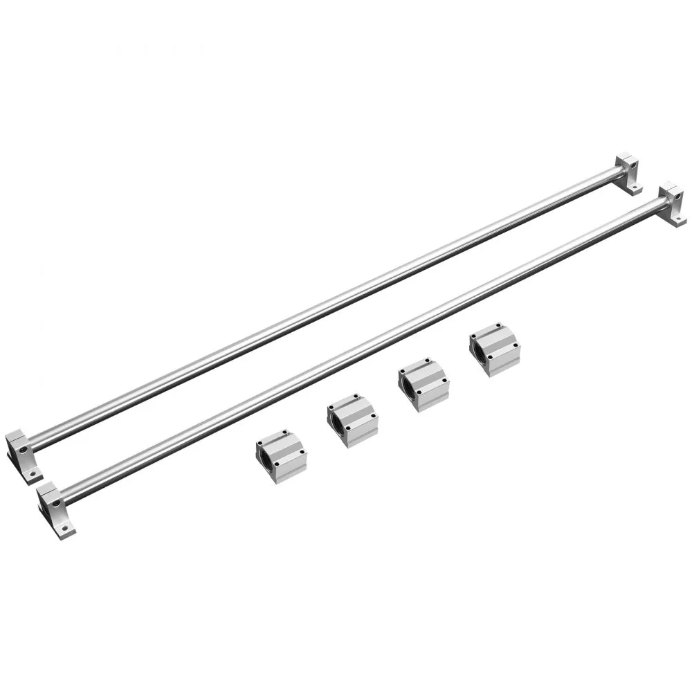 VEVOR lineaire geleiderailset, SFC20 1200 mm, 2 stuks 39,4"/1000 mm SFC20 geleiderails, 4 stuks SC20 schuifblokken, 4 stuks