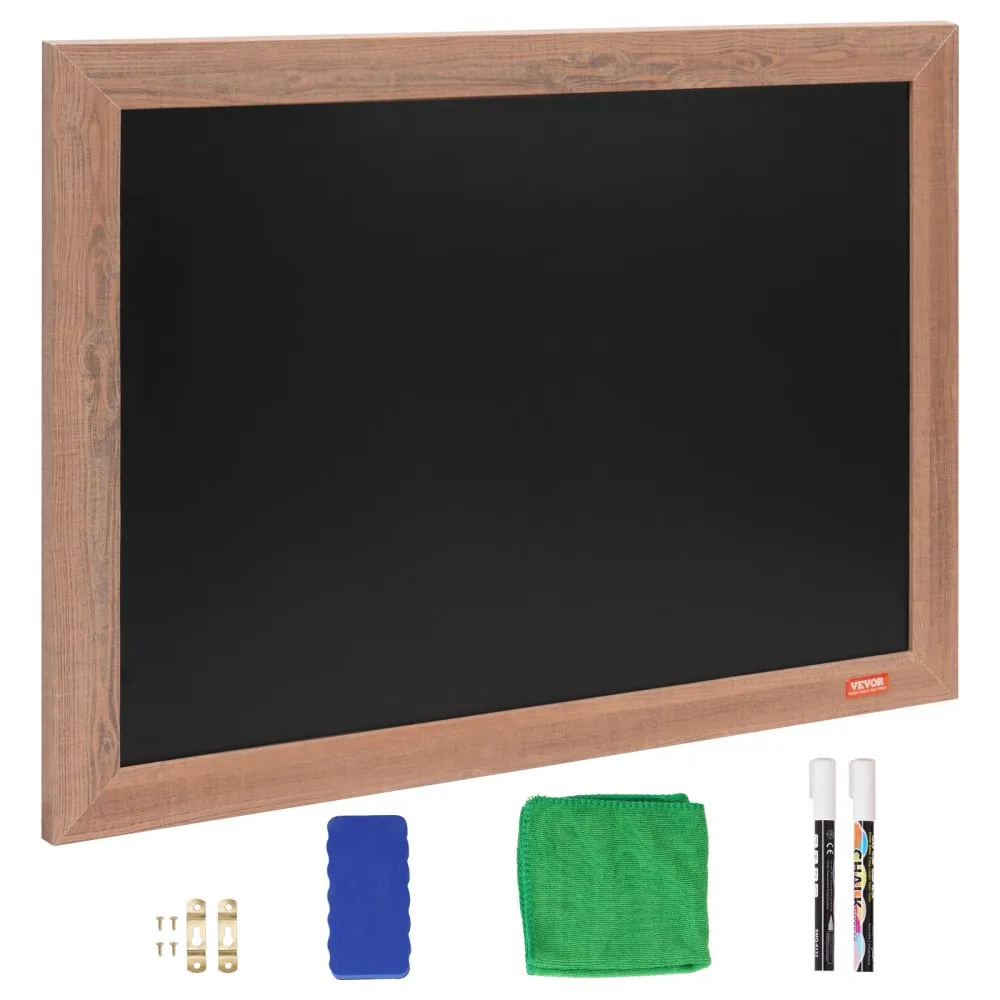 VEVOR magnetisch krijtbord met houten frame 457,2 x 609,6 m magnetisch verzamelbord 381 x 534 mm verticaal van horizontaal hange