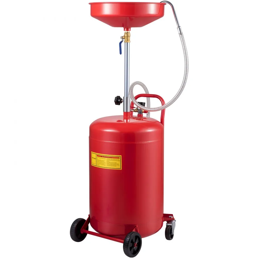 VEVOR OLIEOPVANGWAGEN 75L OLIEOPVANGAPPARAAT, MOTOROLIE OPVANGBAK VOOR AFVALOLIE OLIEZUIGING, AFVOER VOOR VLOEIBARE BRANDSTOF,