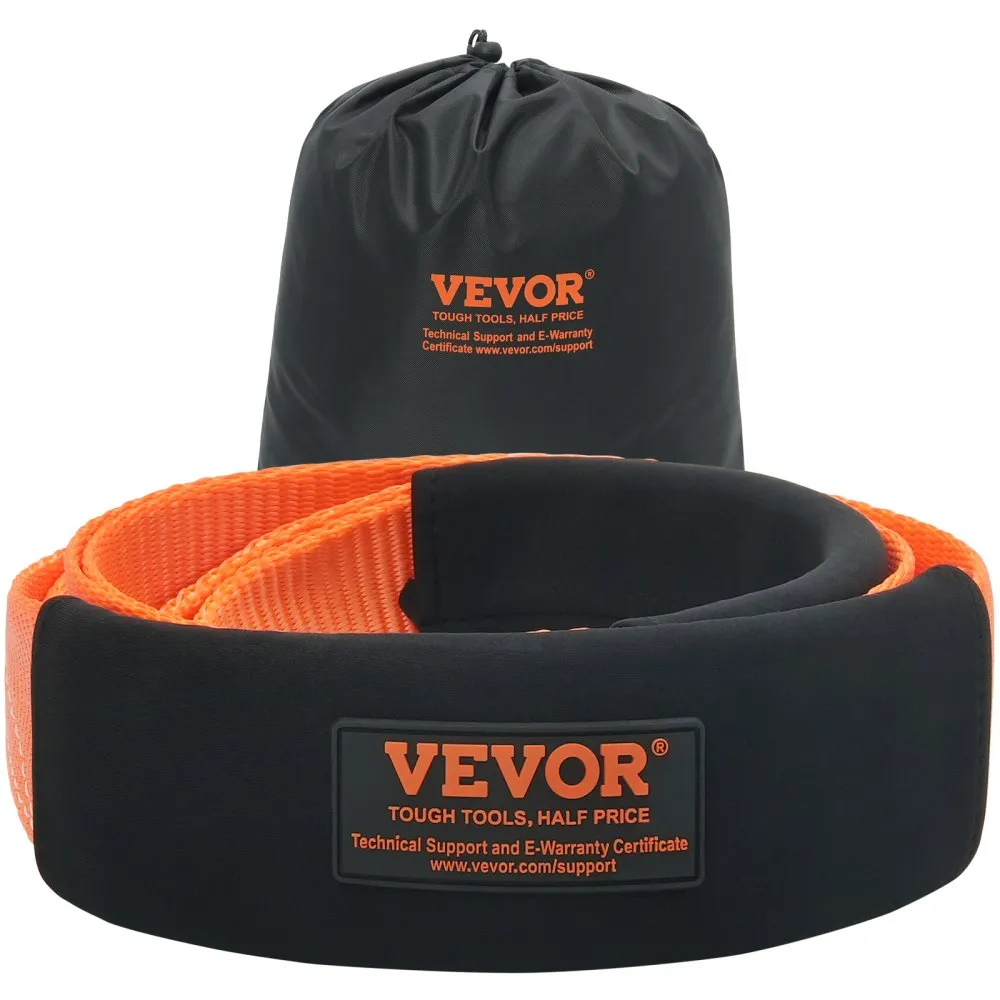 VEVOR SLEEPRIEM, 76,2 MM X 2,4 M, 16329 KG BREEKSTERKTE, DRIEVOUDIG VERSTERKTE LUSRIEMEN, VERLENGRIEM VOOR LIERKABEL, OFFROAD S