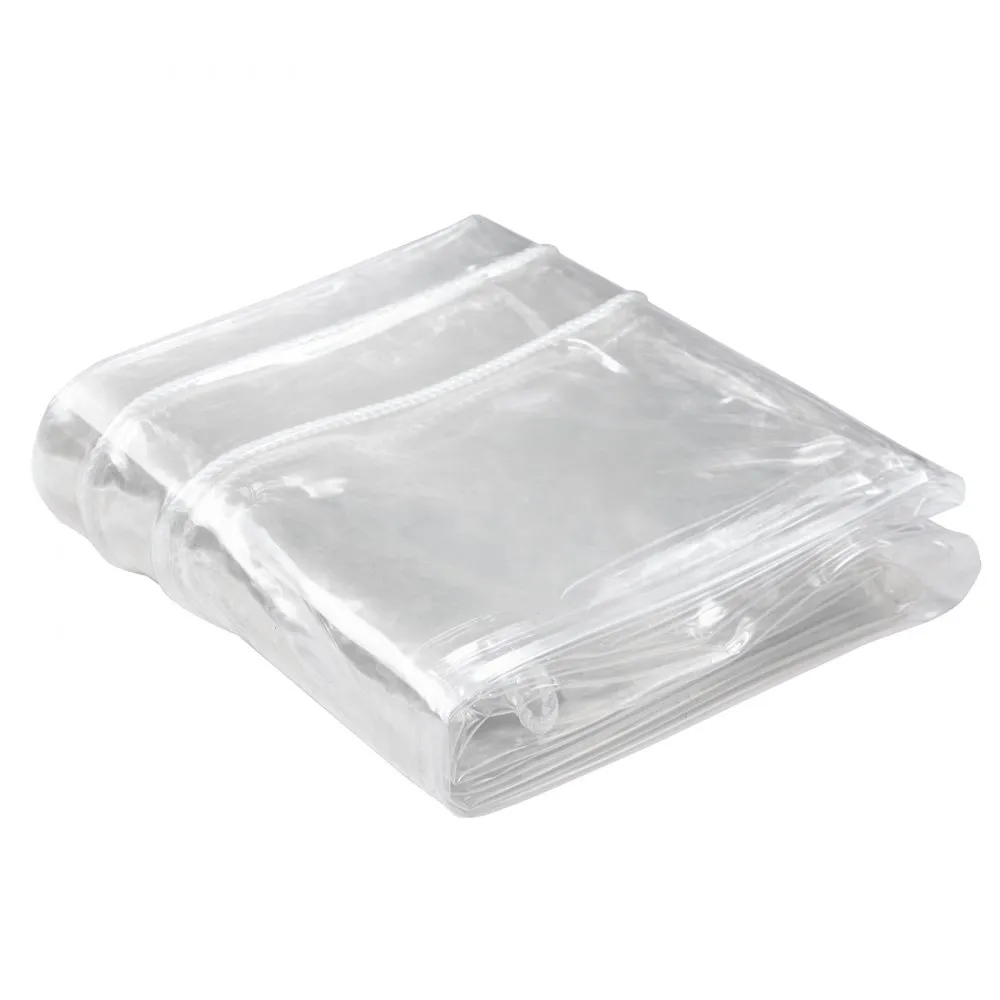VEVOR TRANSPARANTE ZEILDOEK MET OOGJES 3X4M STOFFEN ZEILDOEK PVC ZEILDOEK BESCHERMZEIL 100% WATERDICHT UVBESTENDIG SCHEURVAST H