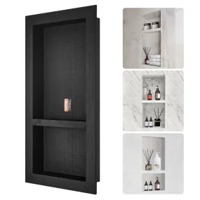 VEVOR wandnis 10x40,64x81,28cm douchenis nis betegelbaar dubbellaags waterdichte nismontage achterwand materiaal (XPS, hout, cem