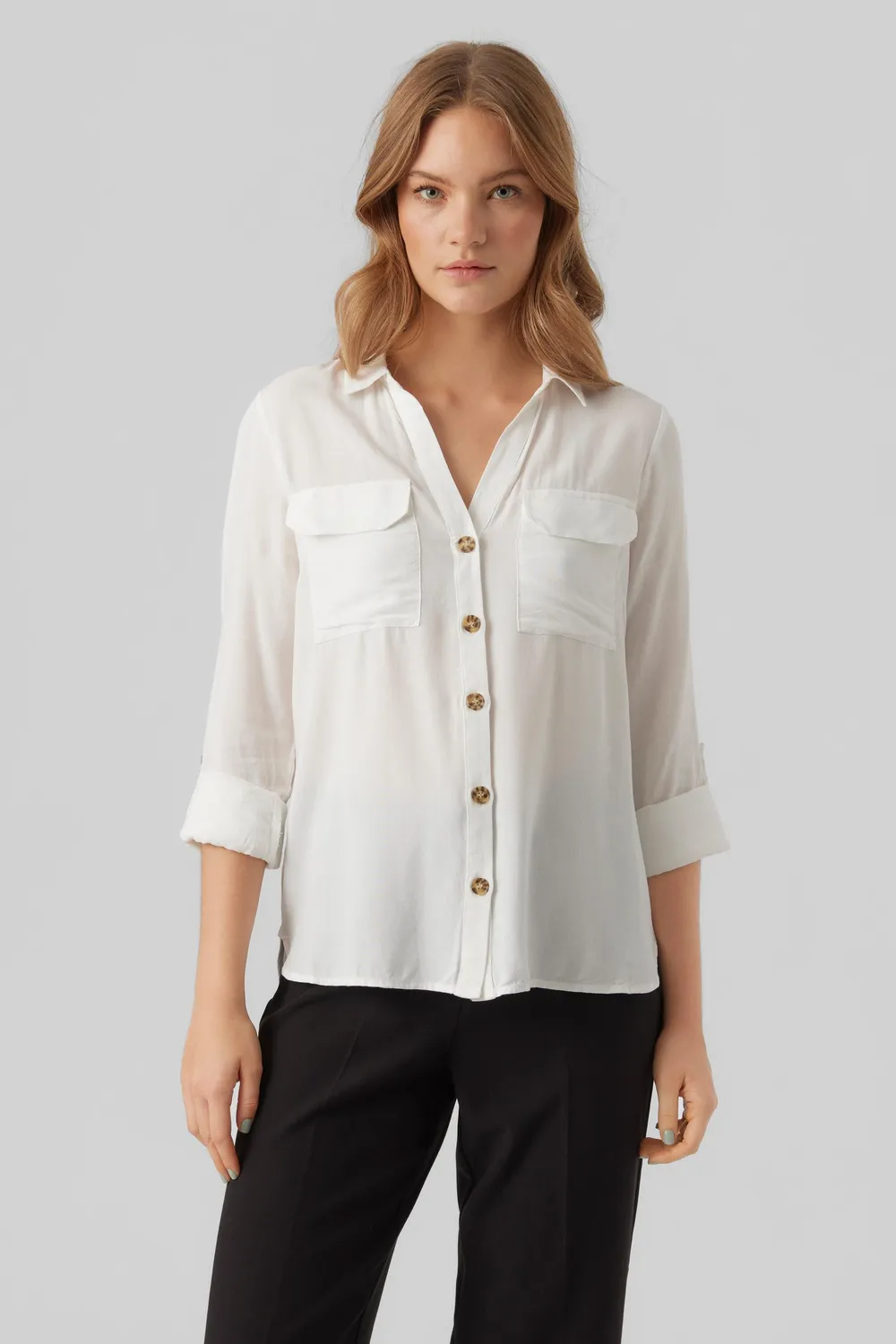 VMBUMPY L/S SHIRT NEW NOOS 10275283 Snow White