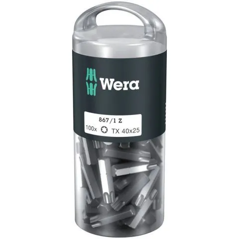 WERA 1/4" TORX BIT  T40 X 25MM (PER KOKER VAN 100 STUKS)