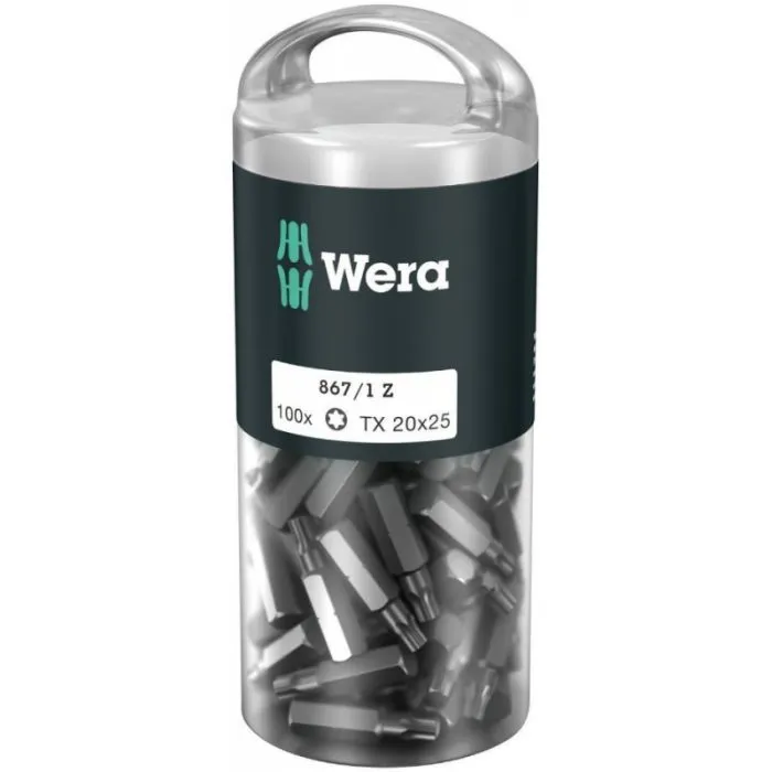 WERA 5072449001 BITS 867/1 Z TX 25X25MM DIYBOX (100ST)
