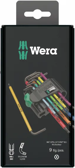 WERA TORX SLEUTELSET 9DELIG 967 SPKL/9 TX BO