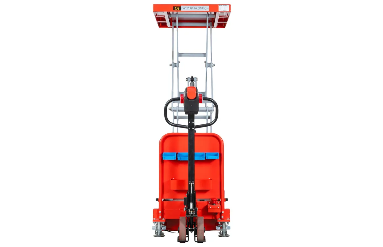 Zelfrijdende elektrische heftafel 910 kg H 1850 mm 1020 x 610 mm MW Tools